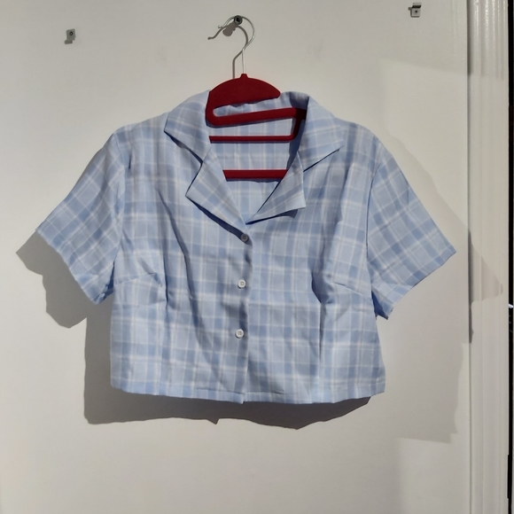 Romwe light blue top - Picture 3 of 6